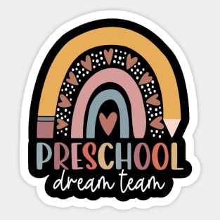 Preschool Dream Team Back To School Teacher Kids Sticker